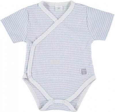 Petit Oh!Short Sleeve Body SuitColour: Blue StripesGender: unisexAge: 0-3clothingEarthlets
