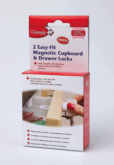 ClippasafeMagnetic Cupboard & Drawer Locks - 2 Locks+1 Keybaby care safetyEarthlets