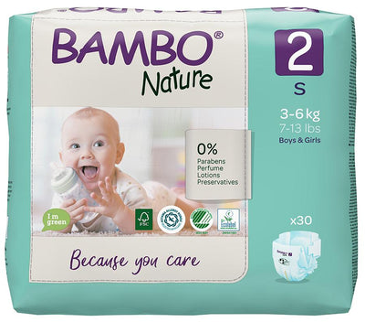 Bambo NatureSize 2 Nappies - 22 packdisposable nappies size 2Earthlets