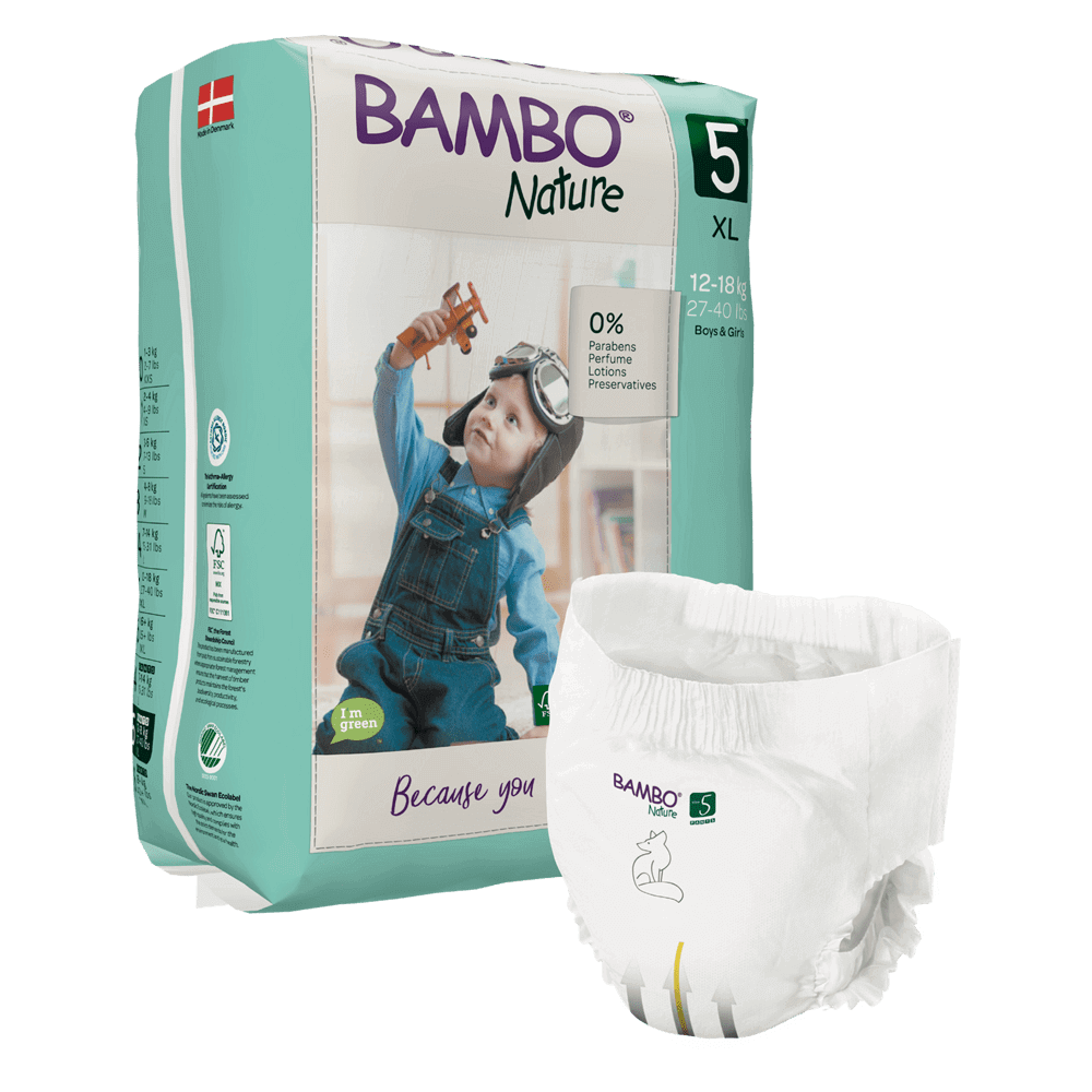 Bambo NatureSize 5 Pants - 19 packdisposable nappies size 5Earthlets