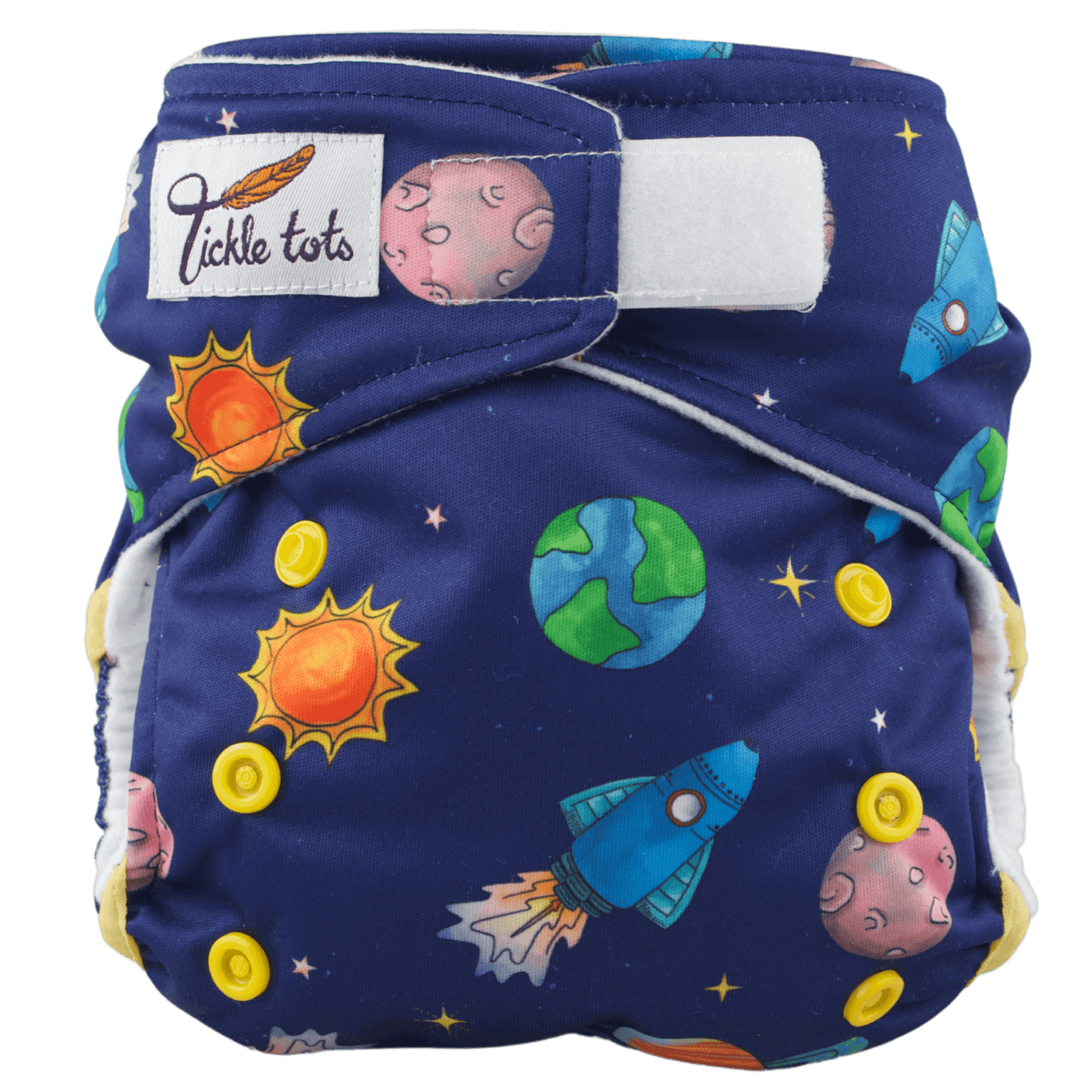 Tickle TotsAll-In-One NappyColour: Blast Offreusable nappies all in one nappiesEarthlets