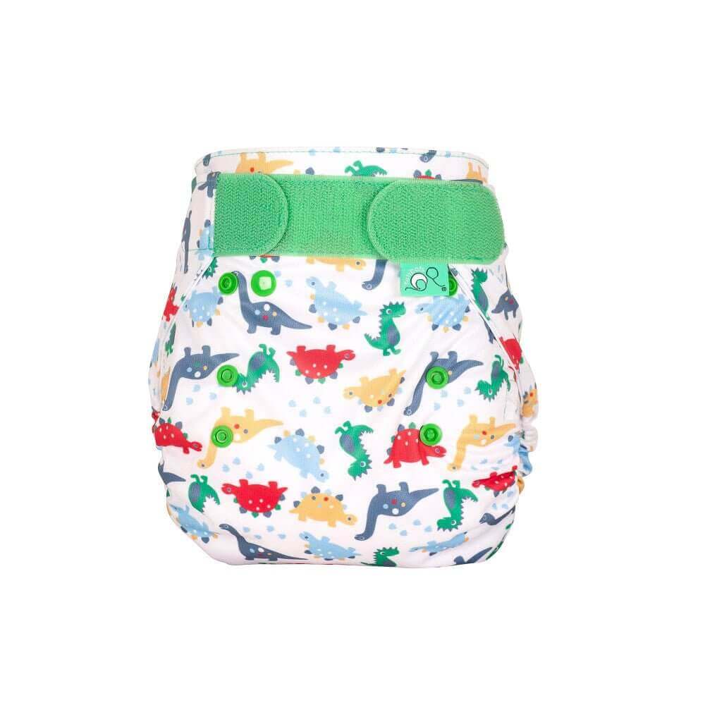 Tots BotsBamboozle Nappy WrapColour: Dino MarchSize: Size 1 (6-18lbs)reusable nappiesEarthlets