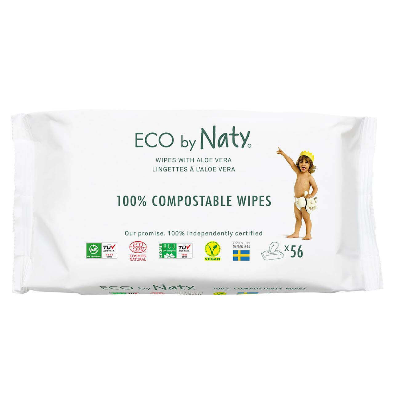 NatyECO Sensitive Wipes with Aloe - 56 packMulti Pack: 1wipesEarthlets