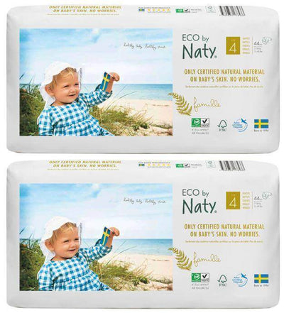 NatySize 4 Nappies Eco Pack - 44 packMulti Pack: 2disposable nappies size 4Earthlets