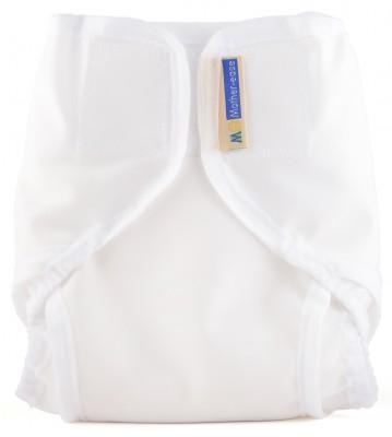 Mother-easeRikki Wrap Nappy Cover WhiteColour: WhiteSize: XSreusable nappies nappy coversEarthlets