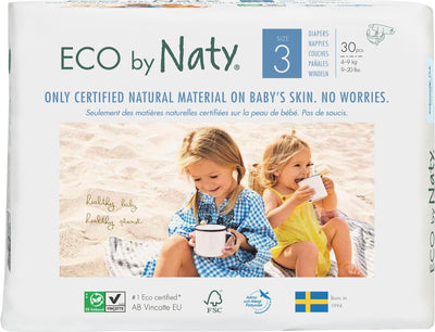 NatySize 3 Nappies - 30 packMulti Pack: 1disposable nappies size 3Earthlets