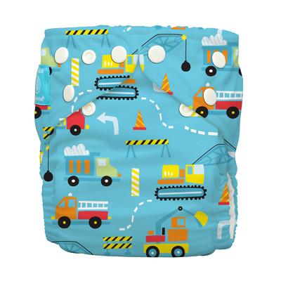 Charlie BananaOne Size Hybrid AIO - Nappy and 2 InsertsColour: Constructionreusable nappies liners and boostersEarthlets