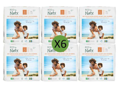 NatySize 5 Nappies - 22 packMulti Pack: 6disposable nappies size 5Earthlets