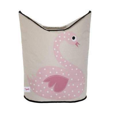 3 Sprouts| Laundry Hamper - Swan | Earthlets.com |  | furniture storage
