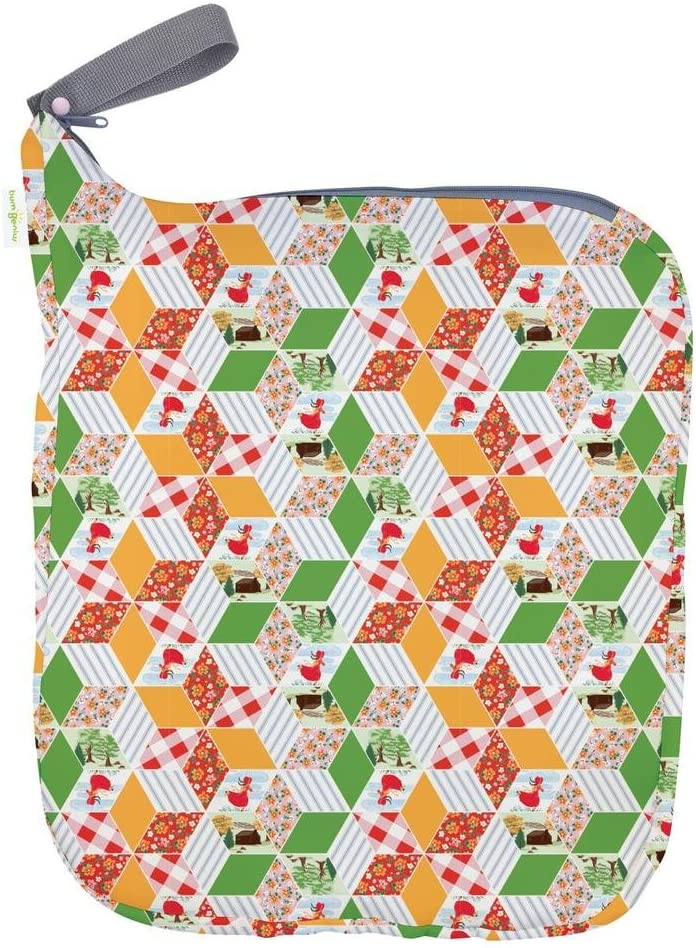 Earthlets.com| bumGenius Weekender Wet Bag - Holds 6 to 10 Diapers (Patchwork) | Earthlets.com |  