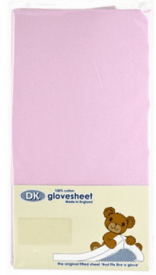 Fitted Cot Sheet Pink | Earthlets.com